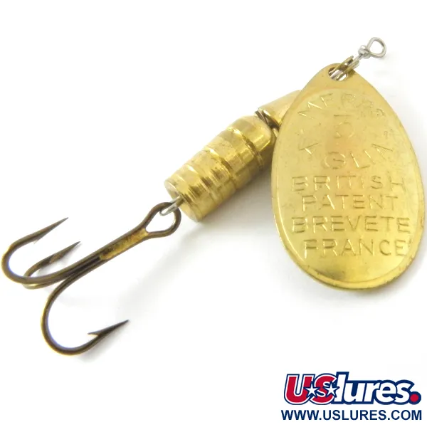  Mepps Aglia 3 - модель Mepps 1950-х років, золото, 7 г, блешня оберталка (вертушка) #3943