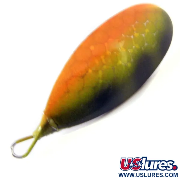  Незачіпляйка Johnson Silver Minnow, помаранчевий/зелений/срібло, 6 г, блесна коливалка (колебалка) #3951