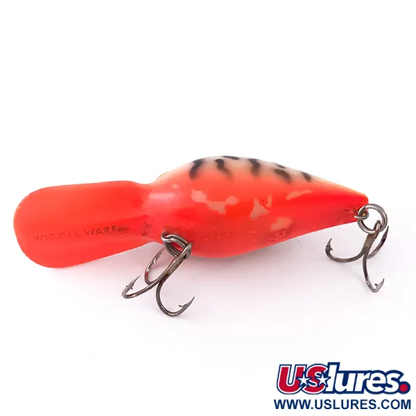 Storm Wiggle Wart UV (світиться в ультрафіолеті), помаранчевий Tiger UV Glow, 12 г, воблер #3964