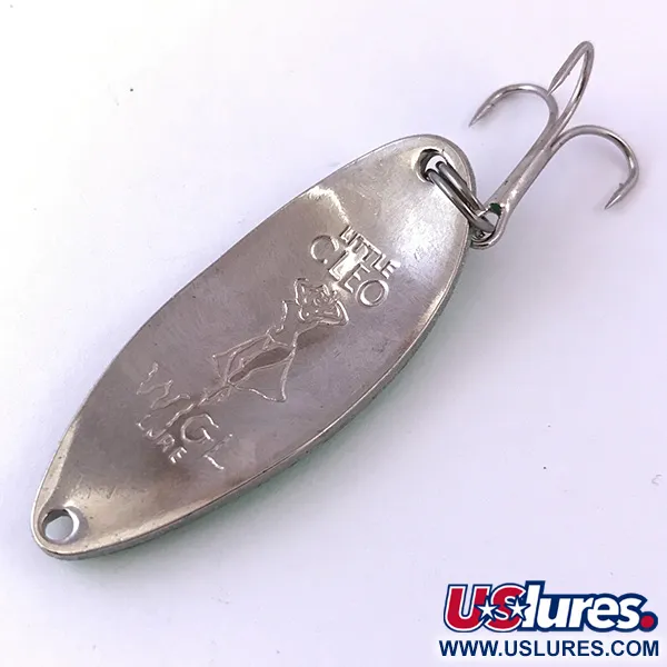 Seneca Little Cleo (Hula Girl, світиться в темряві), білий/зелений/нікель, 18 г, блесна коливалка (колебалка) #3968