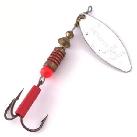 Mepps Aglia Long 2, нікель, 7,4 г, блешня оберталка (вертушка) #3981