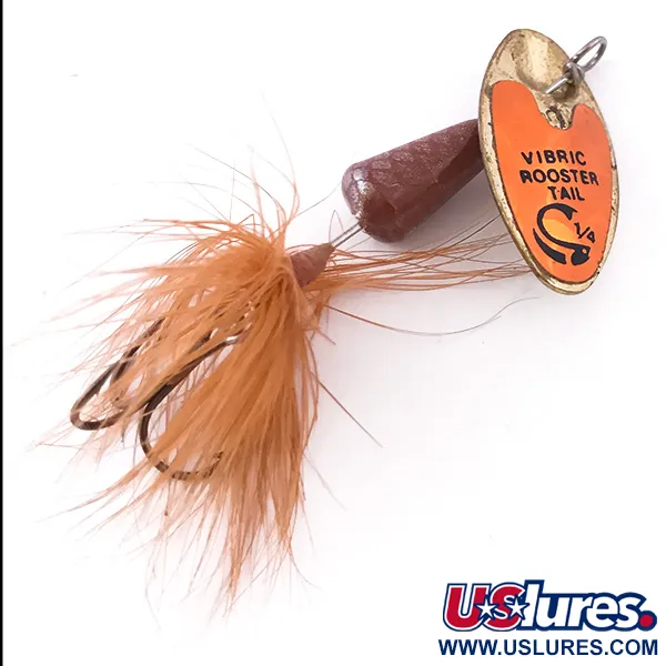 Yakima Bait Vibric Rooster Tail, золото/коричневий, 7 г, блешня оберталка (вертушка) #3990