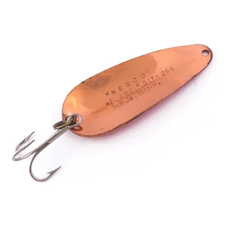 Nebco FlashBait 266, Карбована мідь/червоний UV - світиться в ультрафіолеті, 10 г, блесна коливалка (колебалка) #3998