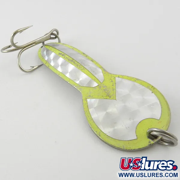 Glen Evans Loco 3 UV (світиться в ультрафіолеті), нікель/жовтий/голограма UV - світиться в ультрафіолеті, 17 г, блесна коливалка (колебалка) #4000