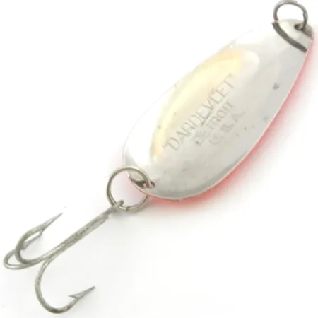 Eppinger Dardevle Dardevlet, яскраво-червоний/нікель/UV - світиться в ультрафіолеті, 21 г, блесна коливалка (колебалка) #4010