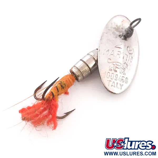  Panther Martin Zavorra con Mosca, нікель, 2 г, блешня оберталка (вертушка) #4015