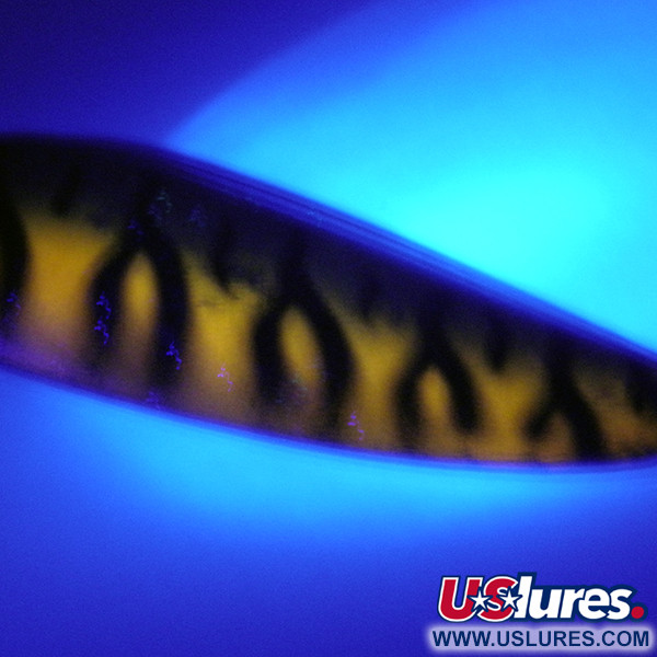 Boss Lures Boss Spoon, золотий Tiger UV - світиться в ультрафіолеті, 19 г, блесна коливалка (колебалка) #4070