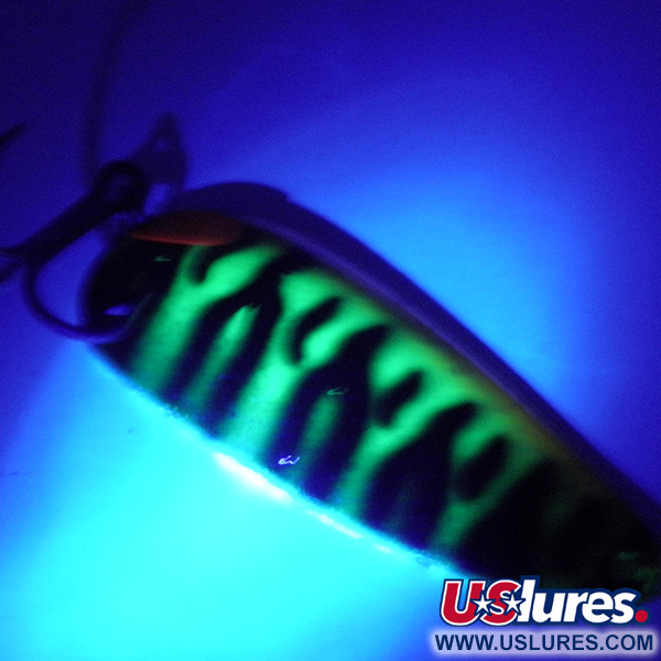 Boss Lures Boss Spoon UV (світиться в ультрафіолеті), Fire Tiger UV - світиться в ультрафіолеті, 19 г, блесна коливалка (колебалка) #4071