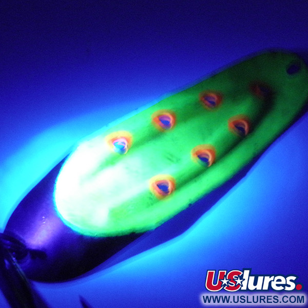 Rustowicz Charger №3 UV (світиться в ультрафіолеті), нікель/жовтий/UV - світиться в ультрафіолеті, 12,5 г, блесна коливалка (колебалка) #4078