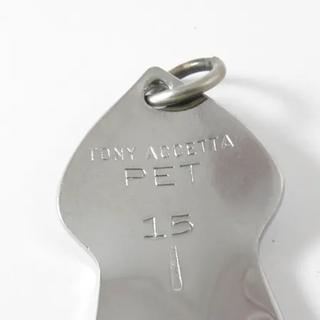 Tony Accetta Pet Spoon 15, нікель/жовтий, 14 г, блесна коливалка (колебалка) #4108