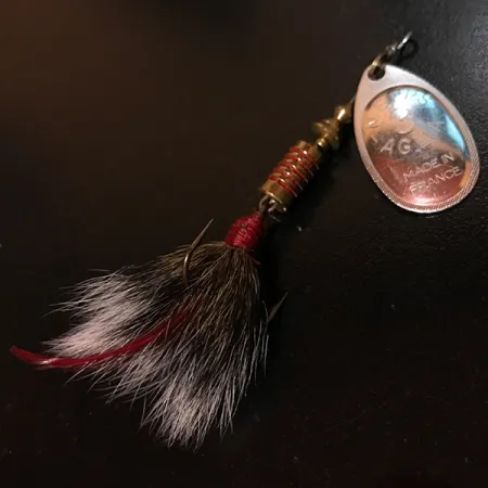 Mepps Aglia 3 dressed (з хвосту білки), срібло, 7,3 г, блешня оберталка (вертушка) #4146