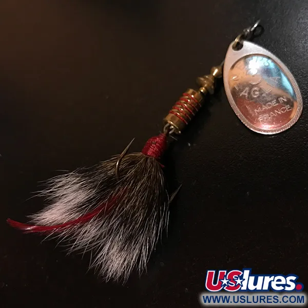  Mepps Aglia 3 dressed (з хвосту білки), срібло, 7,3 г, блешня оберталка (вертушка) #4146