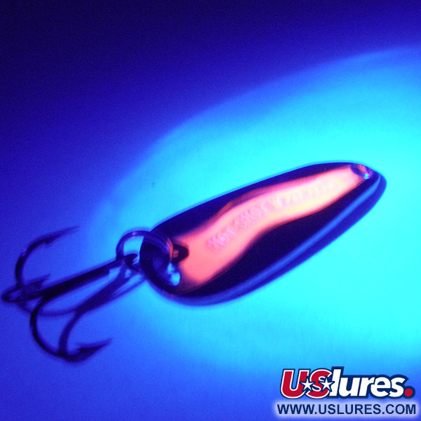 Luhr Jensen Hot Shot W UV (світиться в ультрафіолеті), латунь, 4,5 г, блесна коливалка (колебалка) #4155