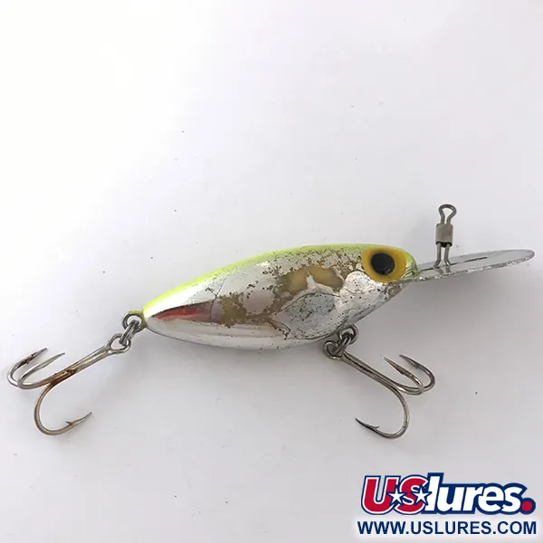 Storm Hot'N Tot Thin Fin, срібло/неоновий зелений UV - світиться в ультрафіолеті, 12 г, воблер #4164