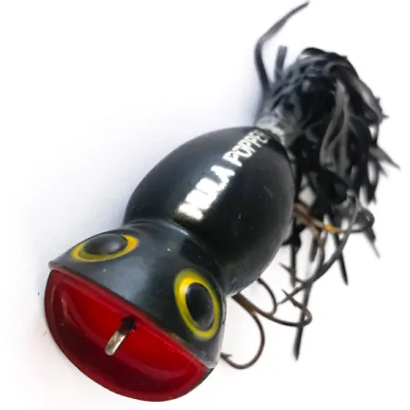 Fred Arbogast Hula Popper, чорний/червоний, 14 г, воблер #4165