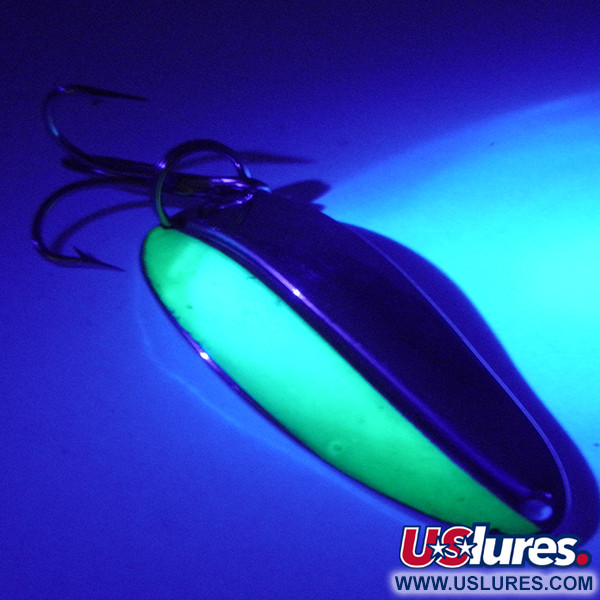  Main liner UV (світиться в ультрафіолеті), нікель/зелений UV - світиться в ультрафіолеті, 11 г, блесна коливалка (колебалка) #4175