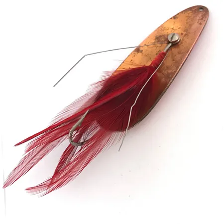 Eppinger Незачіпляйка Dardevle, червоний/білий/мідь, 28 г, блесна коливалка (колебалка) #4192