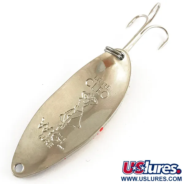 Seneca Little Cleo (Hula Girl), білий/коричневий/червоний/нікель, 14 г, блесна коливалка (колебалка) #4248