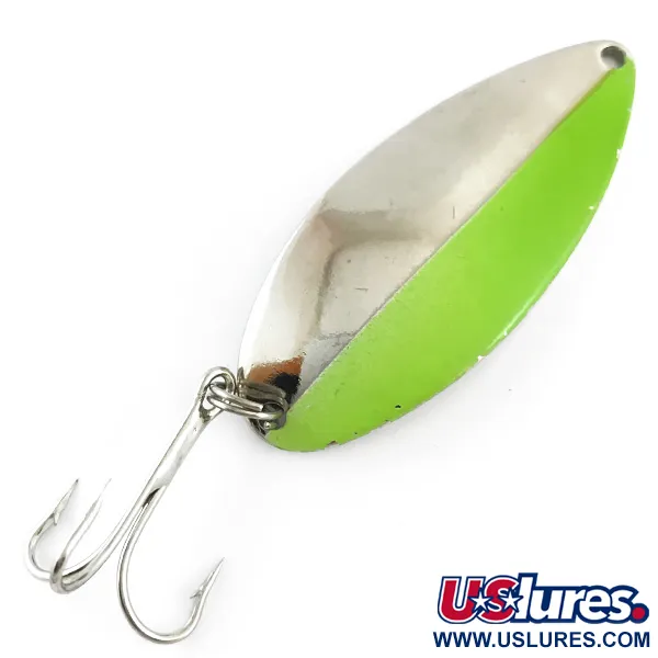 Seneca Little Cleo (Hula Girl), нікель/зелений, 21 г, блесна коливалка (колебалка) #4273