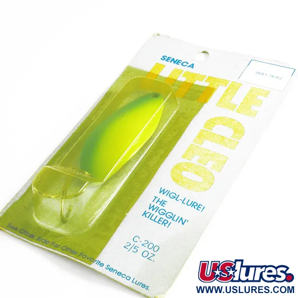 Seneca Little Cleo (Hula Girl), жовтий/зелений/нікель, 14 г, блесна коливалка (колебалка) #4286