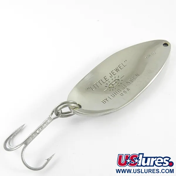 Luhr Jensen Little Jewel, нікель/синій/рожевий, 21 г, блесна коливалка (колебалка) #4295