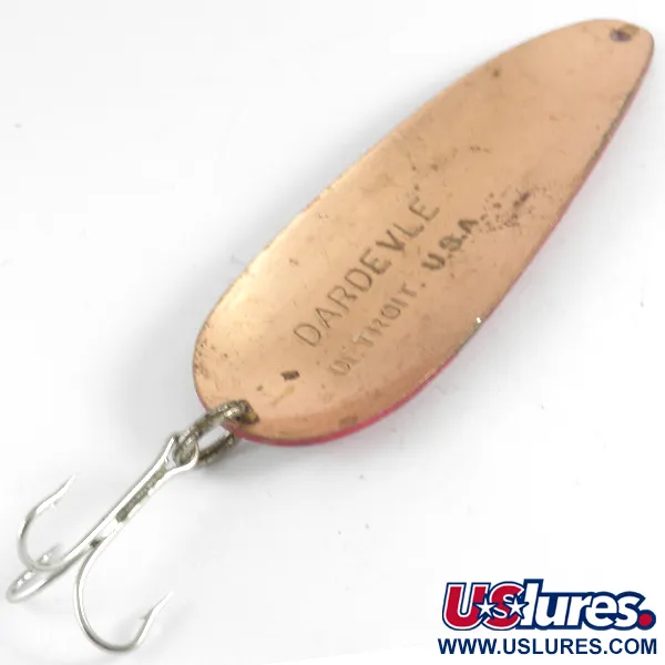 Eppinger Dardevle, червоний/білий/мідь, 28 г, блесна коливалка (колебалка) #4308