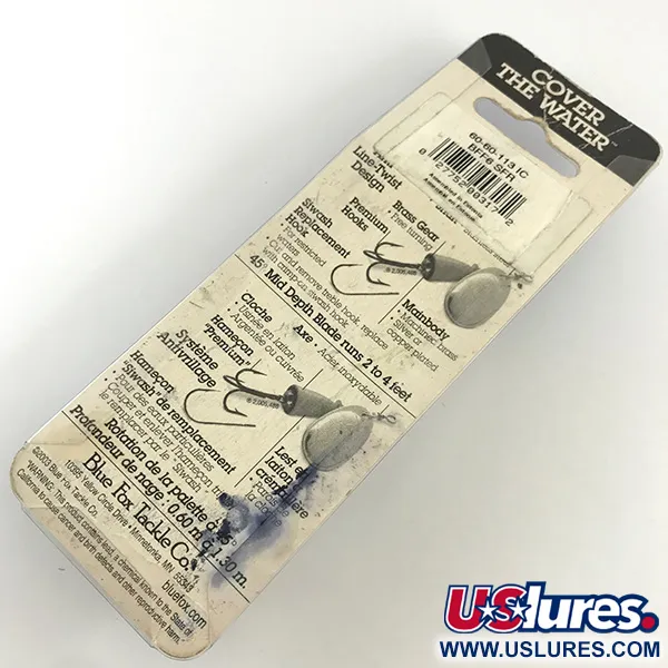  Blue Fox Super Vibrax 6, срібло, 18 г, блешня оберталка (вертушка) #4325