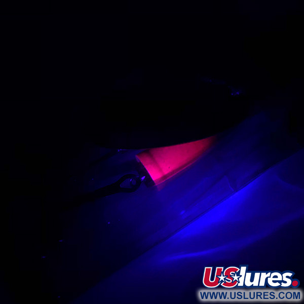 Blue Fox Super Vibrax 6 Fluo UV (світиться в ультрафіолеті), срібло, 18 г, блешня оберталка (вертушка) #4327