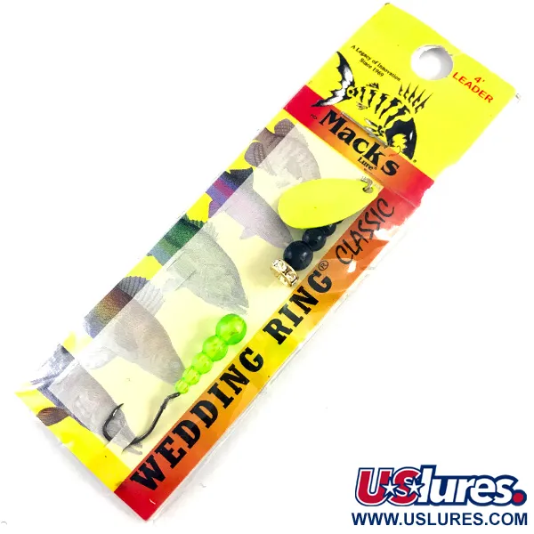 Kokanee tackle Mack's Lure Wedding Ring, неоновий зелений/чорний, 2 г, блешня оберталка (вертушка) #4329