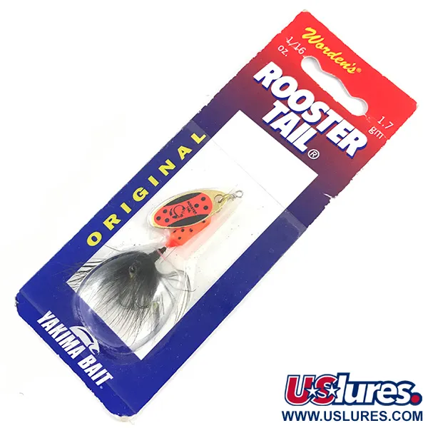 Yakima Bait Worden’s Original Rooster Tail, неоновий помаранчевий, 1,77 г, блешня оберталка (вертушка) #4334
