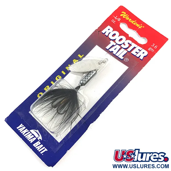 Yakima Bait Worden’s Original Rooster Tail, срібло, 3,6 г, блешня оберталка (вертушка) #4337