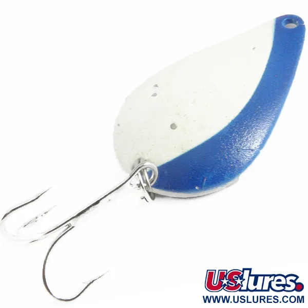 Acme K.O. Wobbler (світиться в темряві), білий/синій/нікель Glow - світиться в темряві, 21 г, блесна коливалка (колебалка) #4344