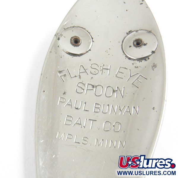  Paul Bunyan Flash eye spoon, нікель/червоні очі, 21 г, блесна коливалка (колебалка) #4353