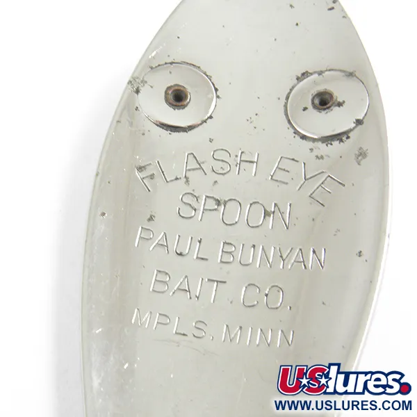 Paul Bunyan Flash eye spoon, нікель/червоні очі, 21 г, блесна коливалка (колебалка) #4353