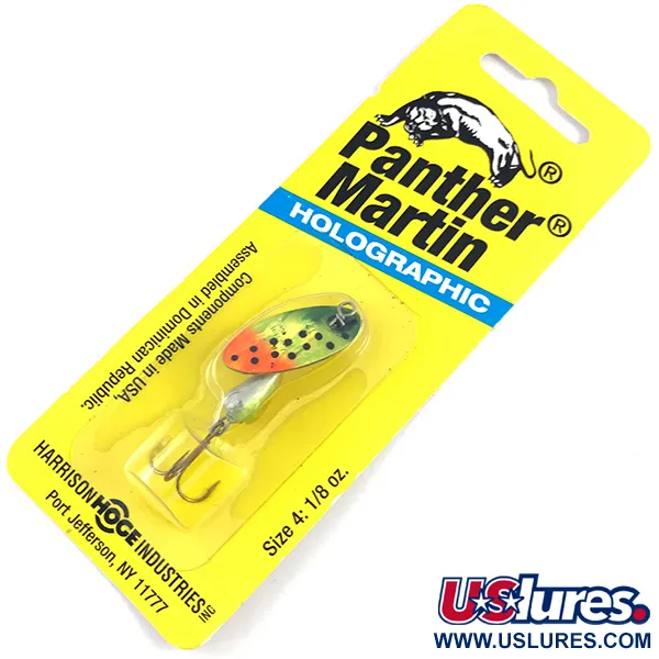  Panther Martin 4 UV (світиться в ультрафіолеті), райдужний UV - світиться в ультрафіолеті, 4 г, блешня оберталка (вертушка) #4359