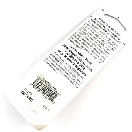 Mepps Aglia 0, червоний/білий, 2,5 г, блешня оберталка (вертушка) #4364