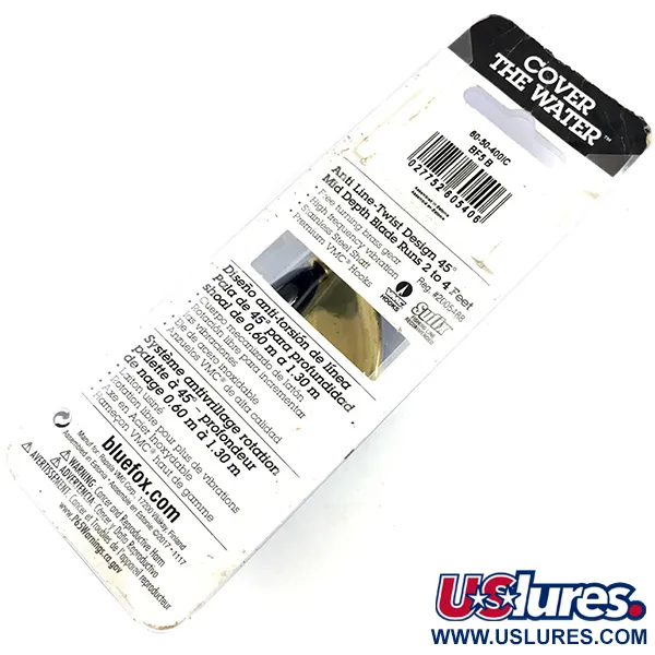  Blue Fox Super Vibrax 5, чорний, 13 г, блешня оберталка (вертушка) #4369