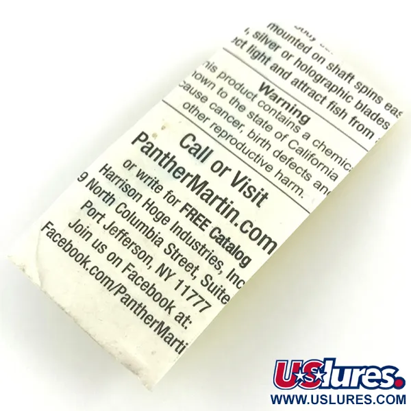  Panther Martin 1, срібло, 2 г, блешня оберталка (вертушка) #4371