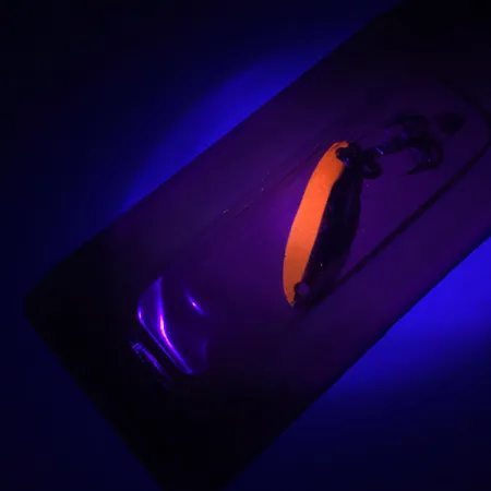 Acme Kastmaster UV (світиться в ультрафіолеті), нікель/оранжевий UV - світиться в ультрафіолеті, 3,5 г, блесна коливалка (колебалка) #17561