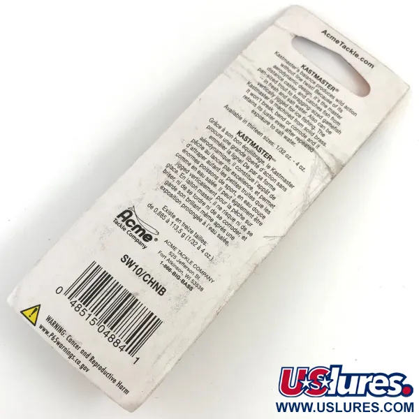 Acme Kastmaster, нікель/синій, 7 г, блесна коливалка (колебалка) #4387