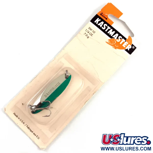 Acme Kastmaster, нікель/зелений, 7 г, блесна коливалка (колебалка) #4388