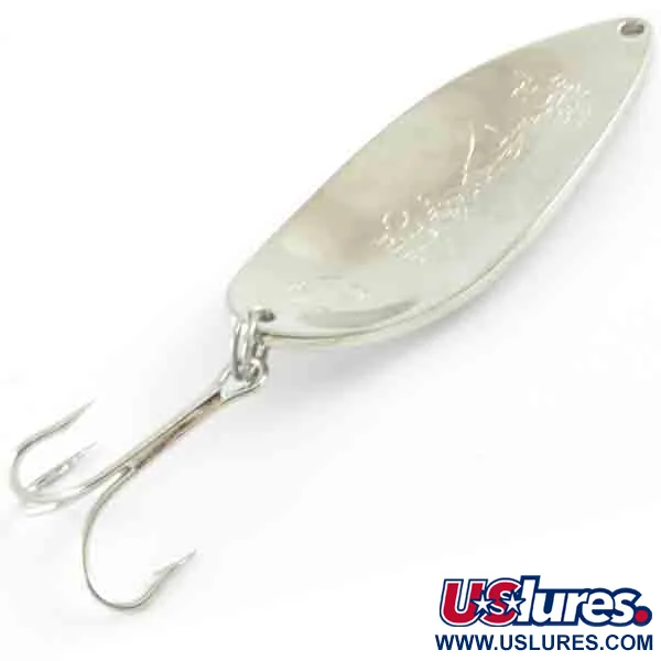 Seneca Little Cleo (Hula Girl), нікель/червоний/білий, 21 г, блесна коливалка (колебалка) #4389