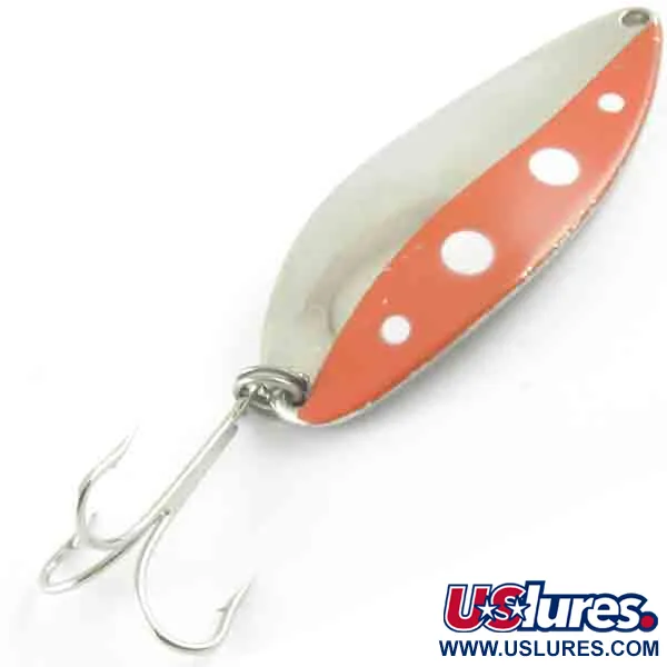 Seneca Little Cleo (Hula Girl), нікель/червоний/білий, 21 г, блесна коливалка (колебалка) #4389
