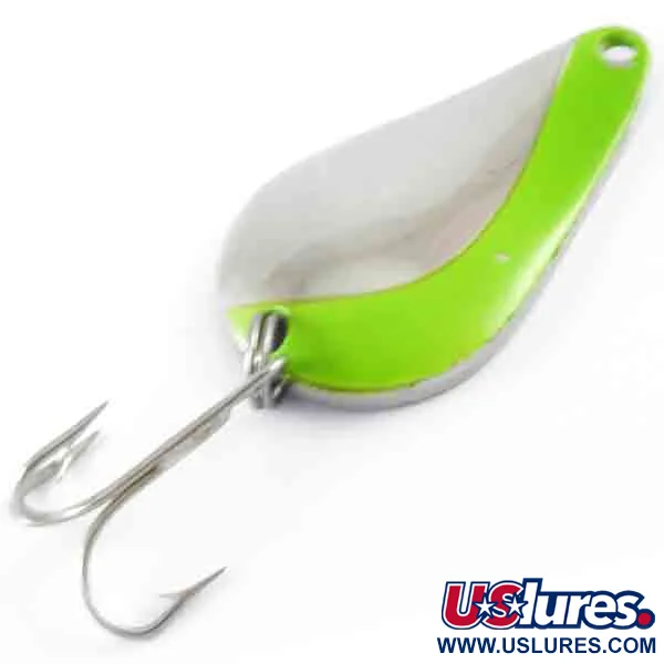 Acme K.O. Wobbler, нікель/зелений, 14 г, блесна коливалка (колебалка) #4396