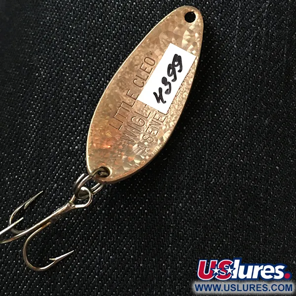 Seneca Little Cleo Crystal, Crystal (золота луска, побите скло) - рідкісний колір, 7 г, блесна коливалка (колебалка) #4399
