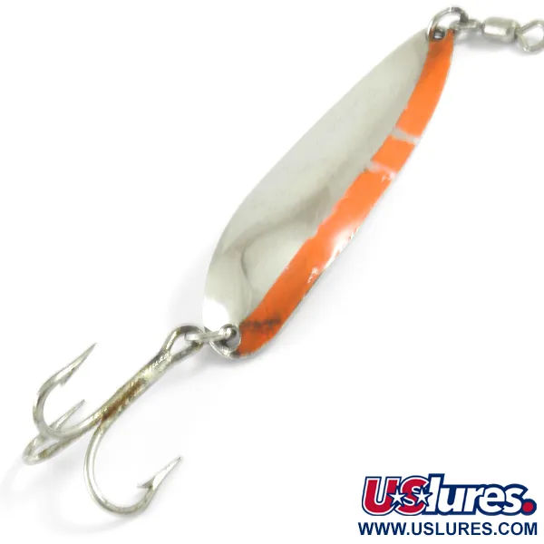 Luhr Jensen Krocodile DIE #5, нікель/червоний, 31 г, блесна коливалка (колебалка) #4429