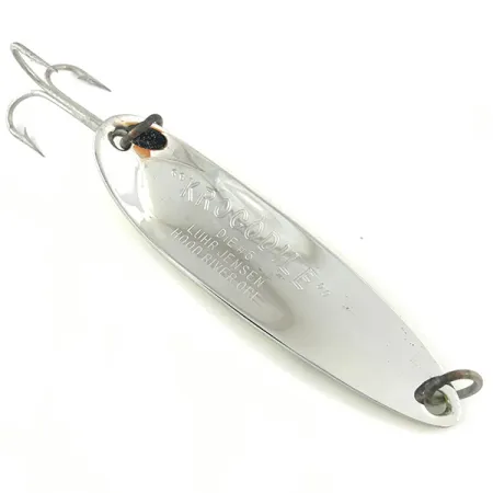 Luhr Jensen Krocodile DIE #5, жовтий/зелений/нікель, 23 г, блесна коливалка (колебалка) #4470