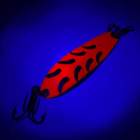 Luhr Jensen Krocodile DIE #3 UV (світиться в ультрафіолеті), рожевий/золото, 10 г, блесна коливалка (колебалка) #4471