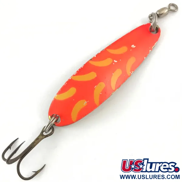 Luhr Jensen Krocodile DIE #3 UV (світиться в ультрафіолеті), рожевий/золото, 10 г, блесна коливалка (колебалка) #4471