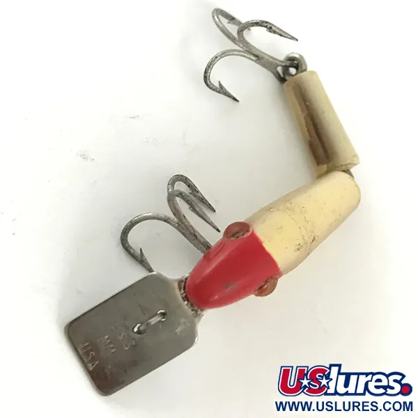 L&S Bait Mirro lure L&S Bait Company MirrOlure Bass-master, червоний/білий, 2 г, воблер #4484